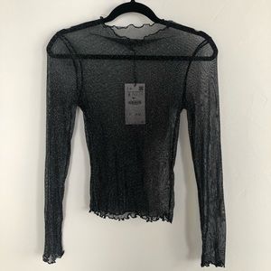 Zara Sparkly Long Sleeve NWT